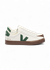 Baskets en cuir | blanc et vert "campo - white_cyprus_bark" - Veja