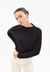 Pull à col rond noir en coton bio - medinaa black