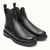 Bottines chelsea en cuir certifié | noir "tonnant noir" - Kleman