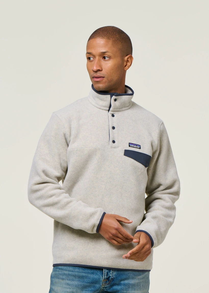 Polaire en matières recyclées | beige "ynch snap-t- otsm" - Patagonia