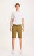 Short chino droit kaki en coton bio - chuck