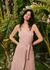 Robe longue en coton bio | rose "bubble strap long dress rose pink" - Brava Fabrics - 3