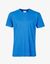 T-shirt bleu azur en coton bio - pacific blue