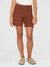Short en coton bio | marron "gale mid-rise cotton racking stich shorts tiramisu" - Knowledge Cotton Apparel