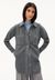 Veste molletonnée grise en coton et laine bio - almaraa mid grey melange-oatmilk