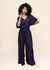 Combi-pantalon en ecovero | violet "kaie jumpsuit - navy violet"