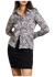 Chemise en cupro et ecovero | imprimé noir et blanc "celia blouse nervous print black"