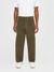 Pantalon ample en velours de coton bio | olive "flint wide corduroy chino dark olive"