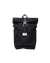 Sac à dos rolltop en matière recyclée | noir "ilon black"