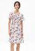 Robe à motifs tissée en tencel - heraa sketch of off white