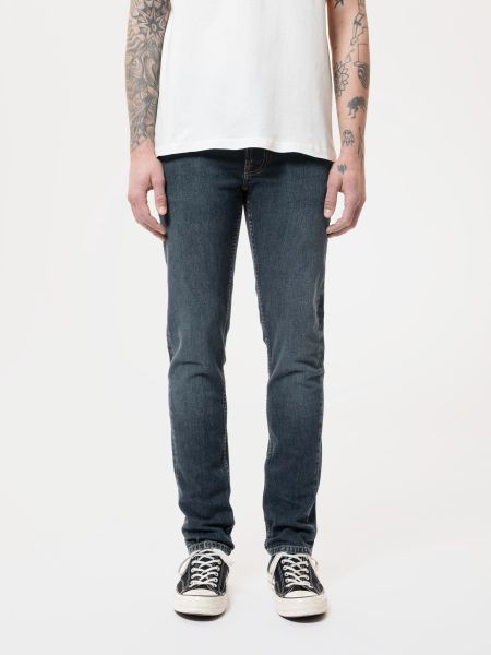 Jean slim bleu foncé en coton bio - lean dean blue rock