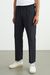 Pantalon droit en coton bio et lin | noir "max black linen" - About Companions