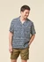 Chemise en coton bio et ecovero | multicolore "sunset aloha shirt navy" - Brava Fabrics