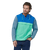 Coupe-vent en matière recyclée | multicolore "isthmus anorak early teal"