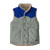 Veste réversible sans manches en recyclé | bicolore "reversible bivy down vest sleet green"