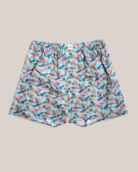 Caleçon bleu en viscose ecovero - stickers pool blue