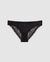 Culotte en matière recyclée | noir "mesh lace trim bikini briefs - black"