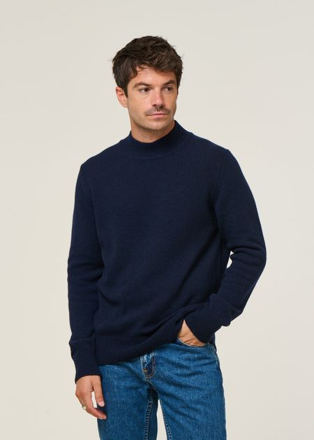 Pull en cachemire recyclé | bleu "clemente - blu mora" - Rifò