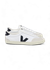 Baskets en coton bio | blanc et noir "volley canvas white black"