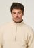Sweat camionneur col zippé mixte en coton bio | écru "ivory white" - Colorful Standard