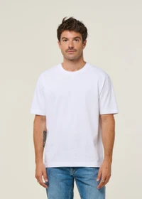 T-shirt oversize en coton bio | blanc