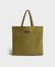 Tote bag olive en velours de coton bio | "olive tote bag" - Wouf