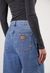 Jean ballon en coton bio et recyclé | bleu "brooke high barrel - stone vintage" - Mud Jeans