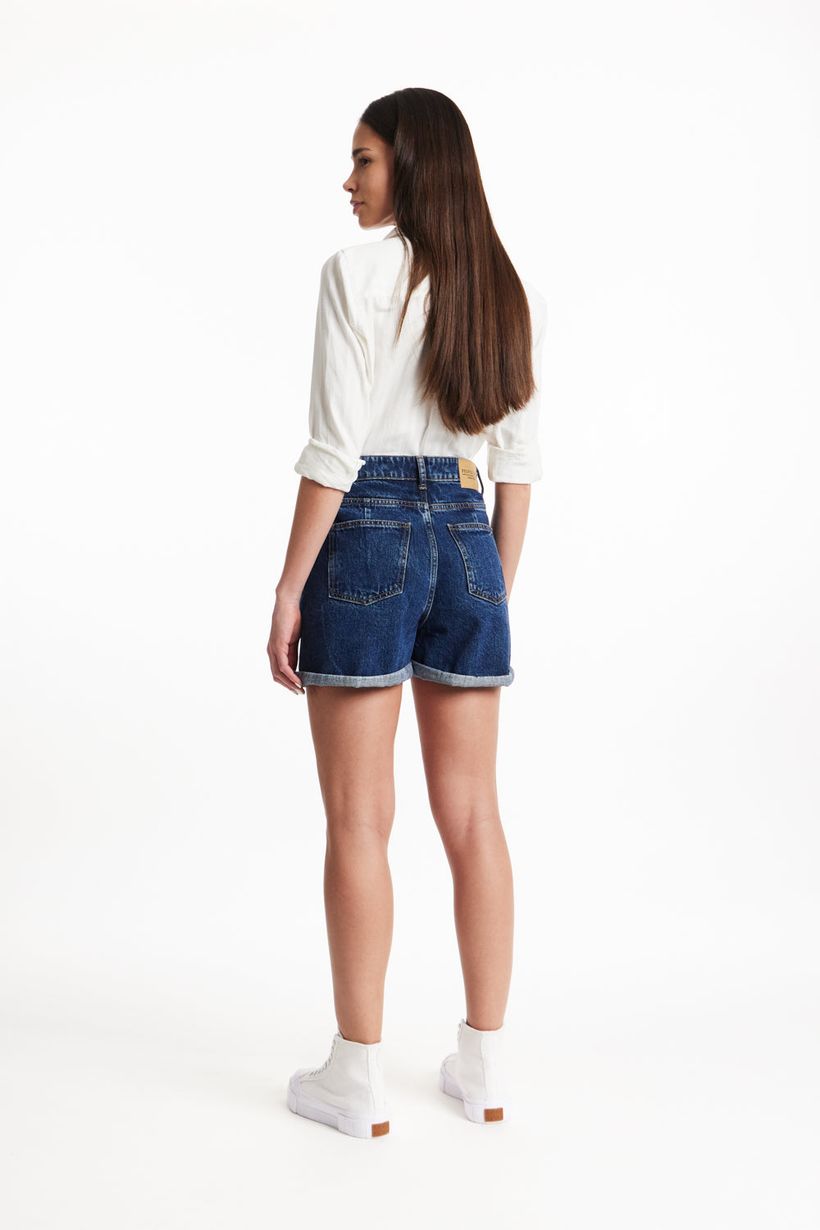Short en jean en coton bio - yetta - People Tree