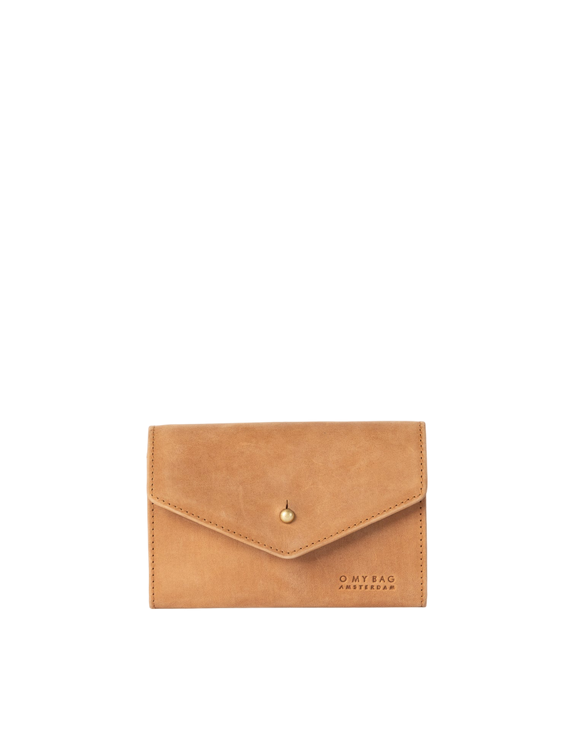 Portefeuille en cuir certifié | marron "jo's purse camel hunter leather" - O My Bag