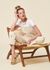 Salopette en coton bio | écru "sol chain luz jumpsuit " - Thinking Mu