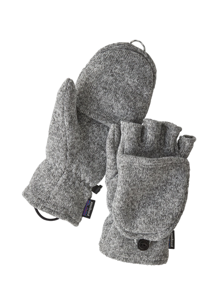 Gants 2 en 1 en matière recyclée | gris "better sweater gloves birch white"