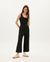 Combinaison noire en coton bio - black rafflesia jumpsuit