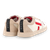 Chaussure en sansaho cuir blanc / rouge / bordeaux - O.T.A - 4