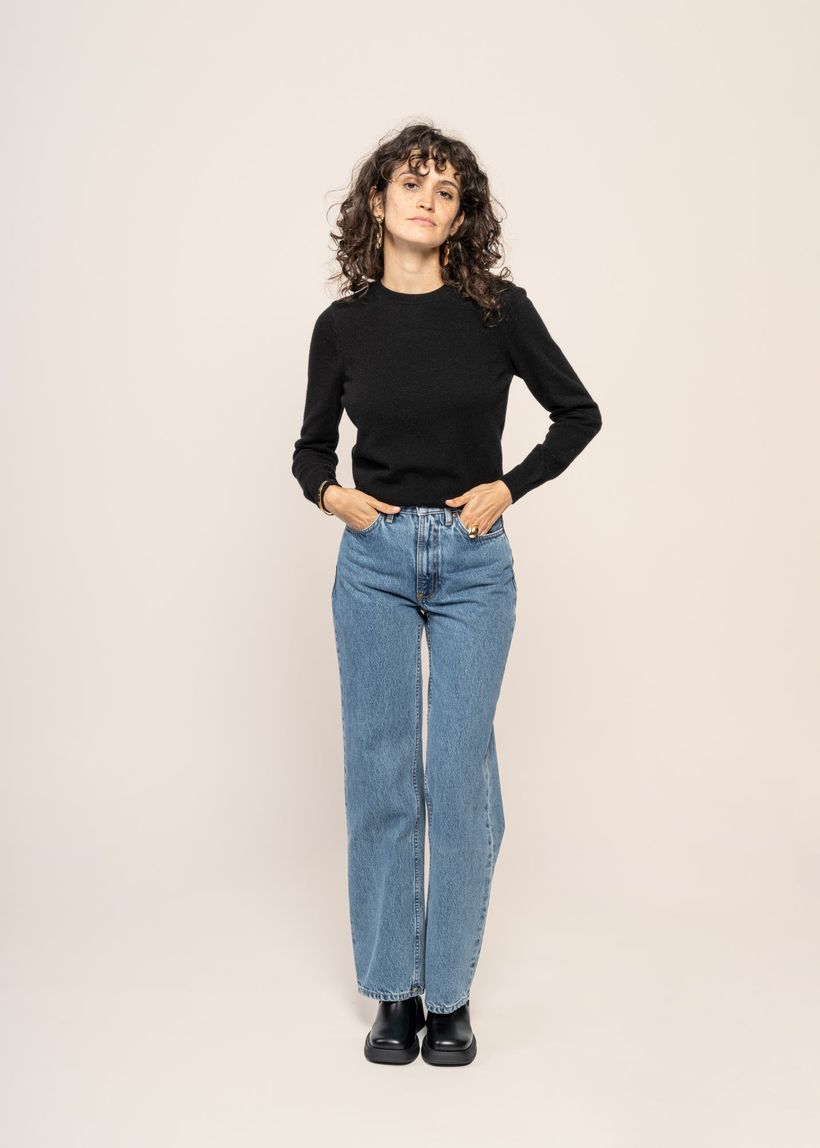 Jean large en coton bio | bleu "clean eileen casual blue" - Nudie Jeans