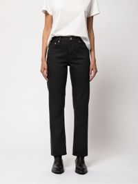 Jean droit noir en coton bio - straight sally ever black