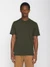 T-shirt en coton bio | vert "regular fit basic tee forrest night"