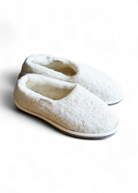 Chaussons en laine recyclée | écru "marcel naturel"
