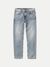 Jean droit bleu en coton bio - gritty jackson dry light depot - Nudie Jeans