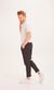 Pantalon noir en lin bio - bob loose linen pant black jet - Knowledge Cotton Apparel