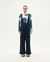Salopette en coton bio | bleu "blueberry pia jumpsuit grey"
