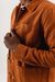 Veste marron en coton bio -barney worker jacket burnt orange - Nudie Jeans