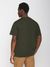 T-shirt à badge brodé en coton bio | vert forêt "badge tee forrest night" - Knowledge Cotton Apparel