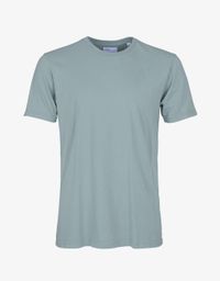T-shirt bleu métal en coton bio - steel blue