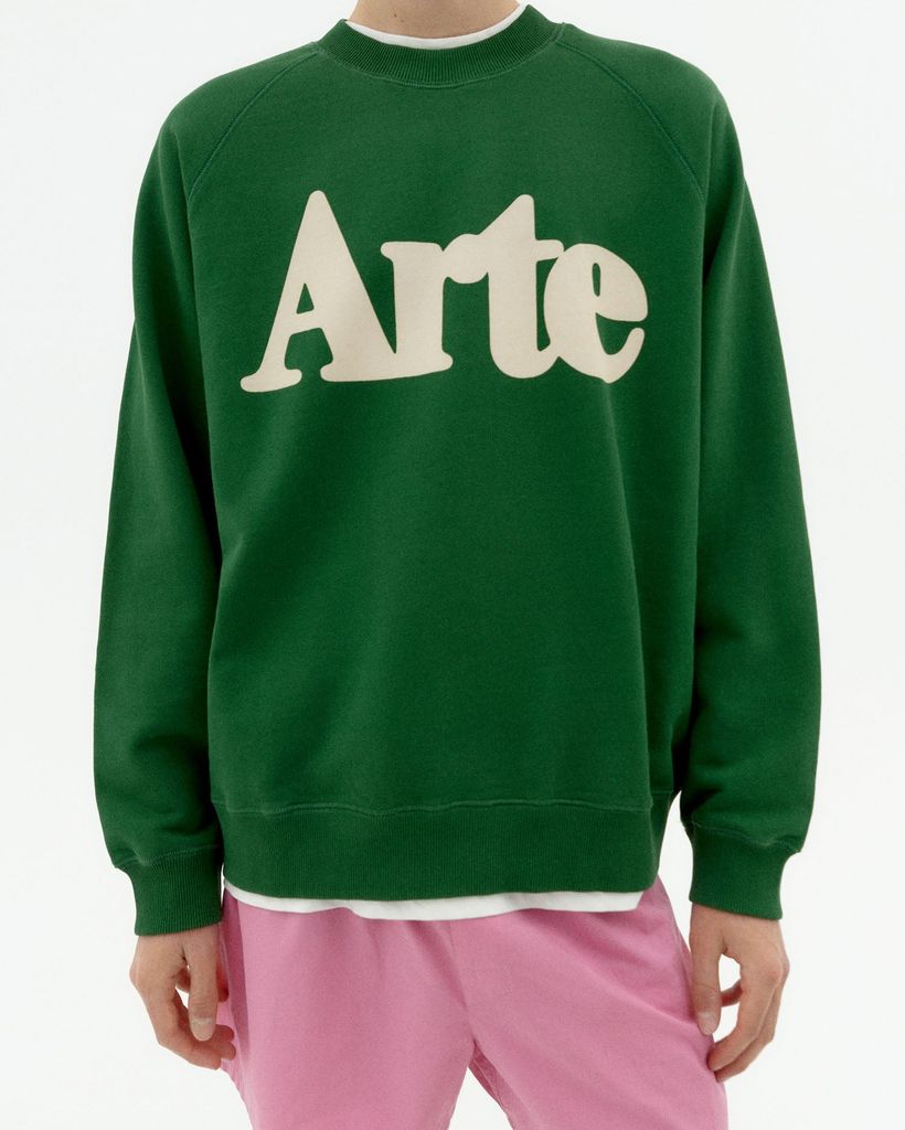 Sweat en coton bio | vert "arte dill pepe sweatshirt - green" - Thinking Mu