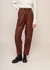 Pantalon droit en coton bio | marron "coffee esther pants brown" - Thinking Mu