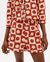 Short rouge à motifs en coton bio - red big spots narciso