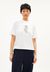 T-shirt manches courtes en coton bio | blanc "layaa melted flower white"