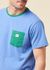 T-shirt en matières recyclées | bleu "shop sticker pocket responsibili-tee - abundant blue" - Patagonia - 4