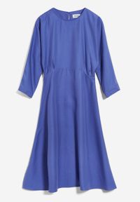 Robe mi-longue violette en tencel - maarlena vibrant violet