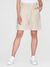 Short en lin bio | beige "posey wide high-rise linen shorts light feather gray" - Knowledge Cotton Apparel